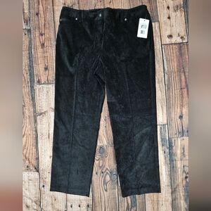 Zac & Rachel Corduroy Pants Women's Plus Size 18W NWT High-Rise Preppy Casual